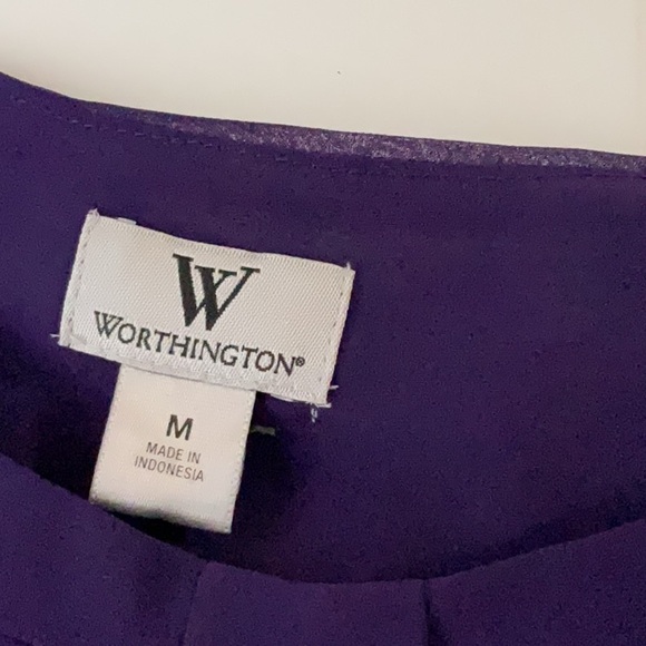 Women's Purple Ruffled Top - Picture 7 of 8